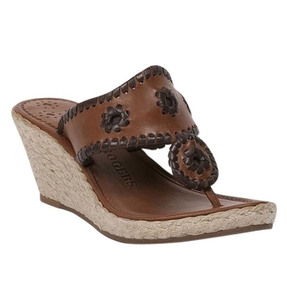 Jack Rogers Marbella Mid Espadrille Brown Wedge